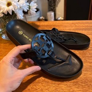 Black Tory Burch Miller Cloud Sandal